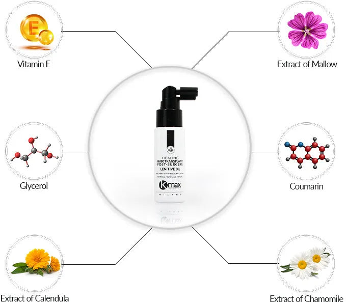 Kmax hair transplant lenitive oil