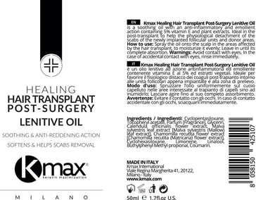 Kmax hair transplant lenitive oil Kmax hair transplant lenitive oil