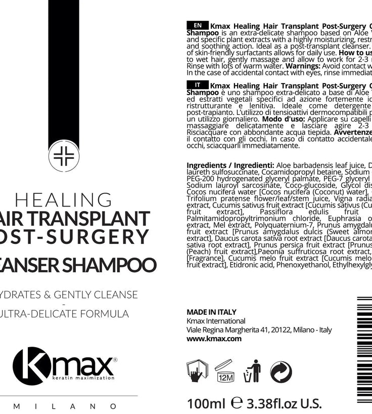 Kmax hair transplant cleanser shampoo