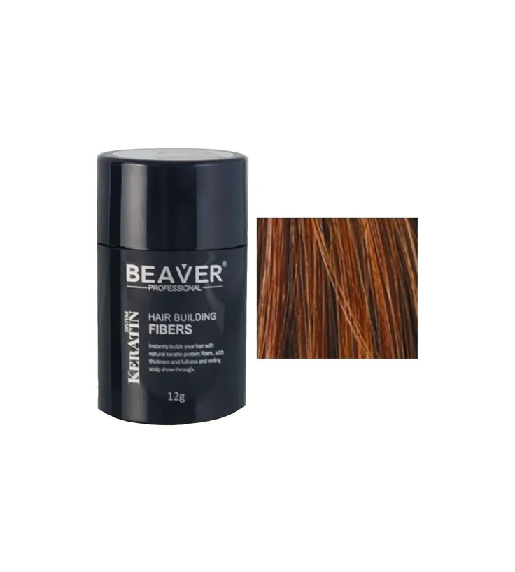 Beaver keratine haarvezels - Kastanjebruin (12 gr)
