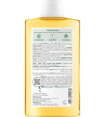 Klorane shampoo voor blonde highlights Kamille (400 ml) Klorane shampoo voor blonde highlights Kamille (400 ml)