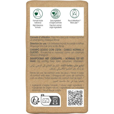 Klorane shampoobar Cederappel - vet haar (80 gr) Klorane shampoobar Cederappel - vet haar (80 gr)