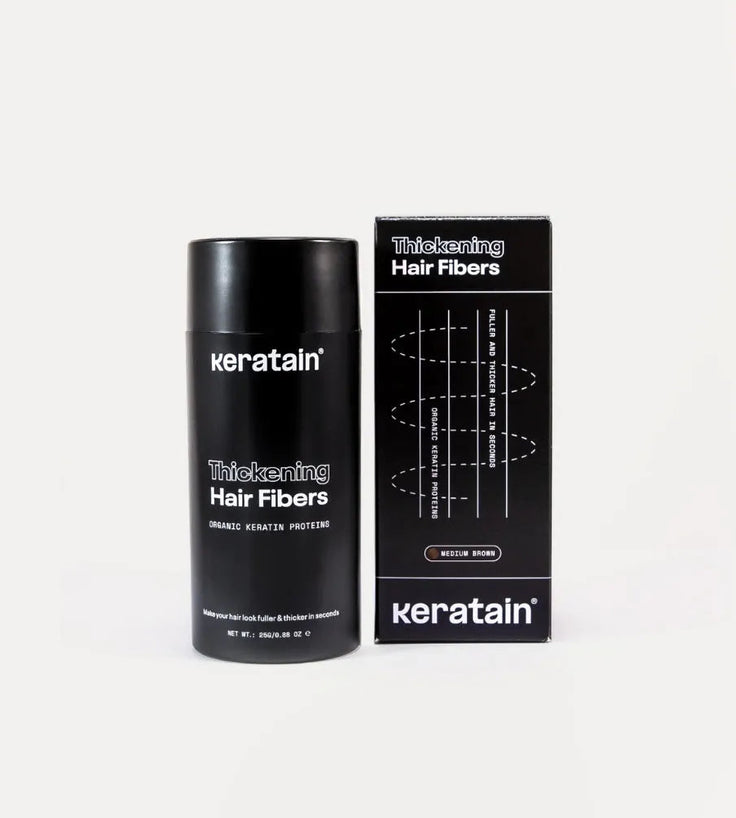 Keratain haarvezels - Medium bruin (25 gr)