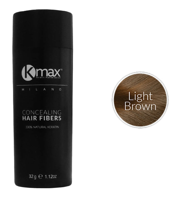Kmax keratine haarvezels - Lichtbruin (32 gr)