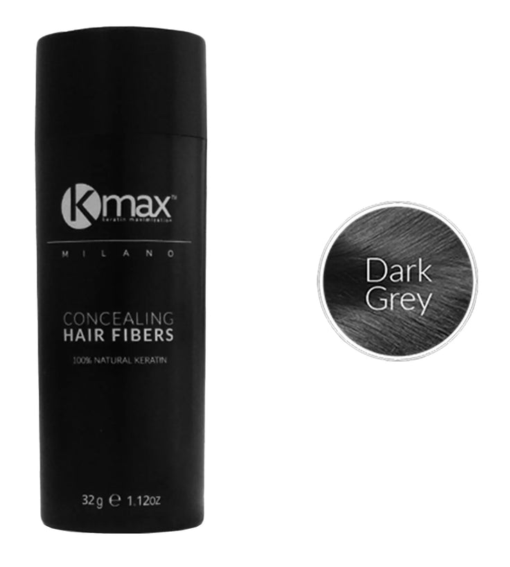 Kmax keratine haarvezels - Donkergrijs (32 gr)