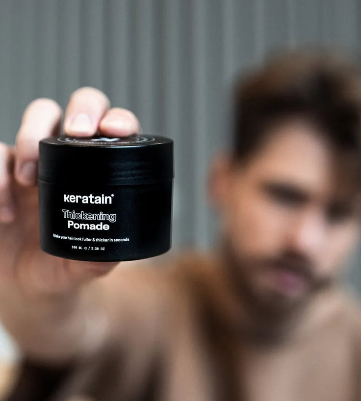 Keratain thickening pomade