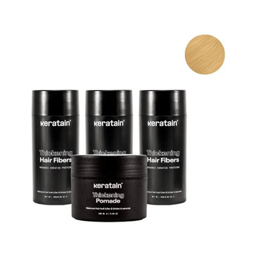 3x Keratain haarvezels + gratis Keratain pommade - Blond (25 gr) 3x Keratain haarvezels + gratis Keratain pommade - Blond (25 gr)