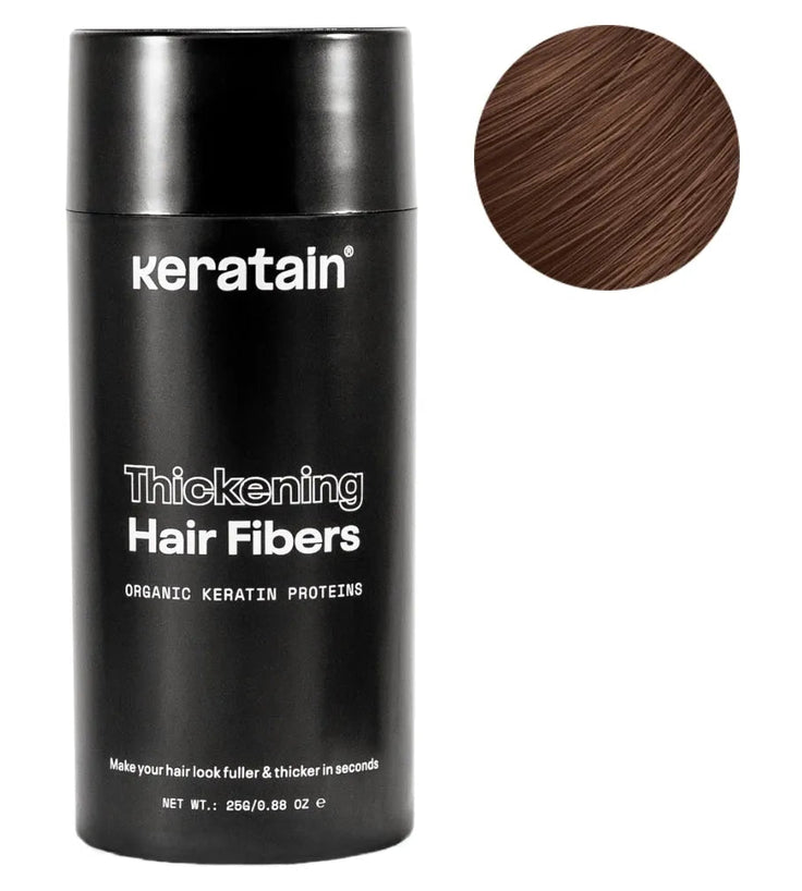 Keratain haarvezels - Medium bruin (25 gr)