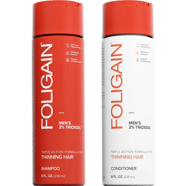 Foligain shampoo + conditioner voor mannen combinatiepakket (236 ml) Foligain shampoo + conditioner voor mannen combinatiepakket