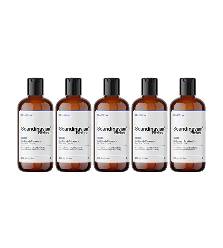 4x Scandinavian Biolabs shampoo (men) + free conditioner