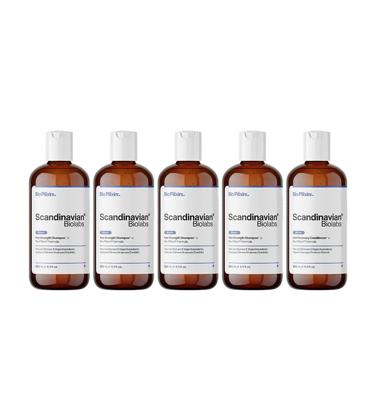 4x Scandinavian Biolabs shampoo (women) + free conditioner
