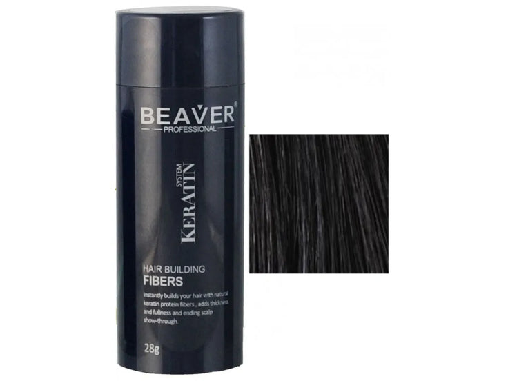Beaver keratine haarvezels - Zwart (28 gr)