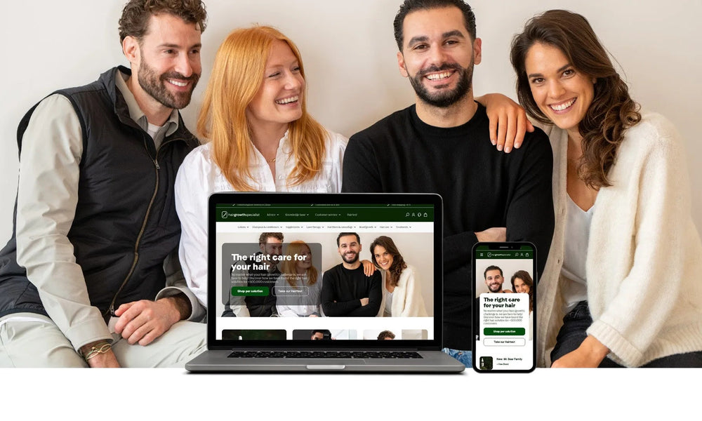 Nieuwe, verbeterde website voor de Haargroeispecialist