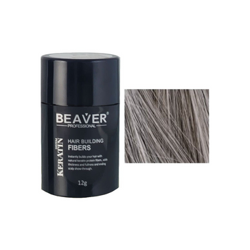 Beaver keratine haarvezels - Grijs (12 gr)