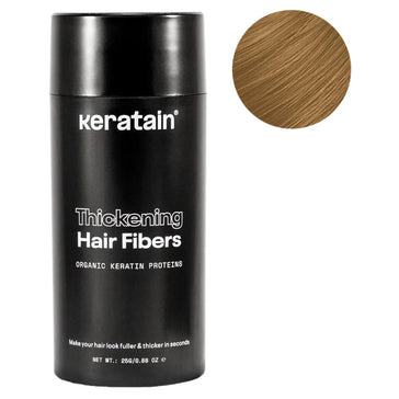 Keratain haarvezels - Donkerblond (25 gr)