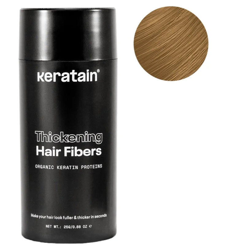 Keratain haarvezels - Donkerblond (25 gr)