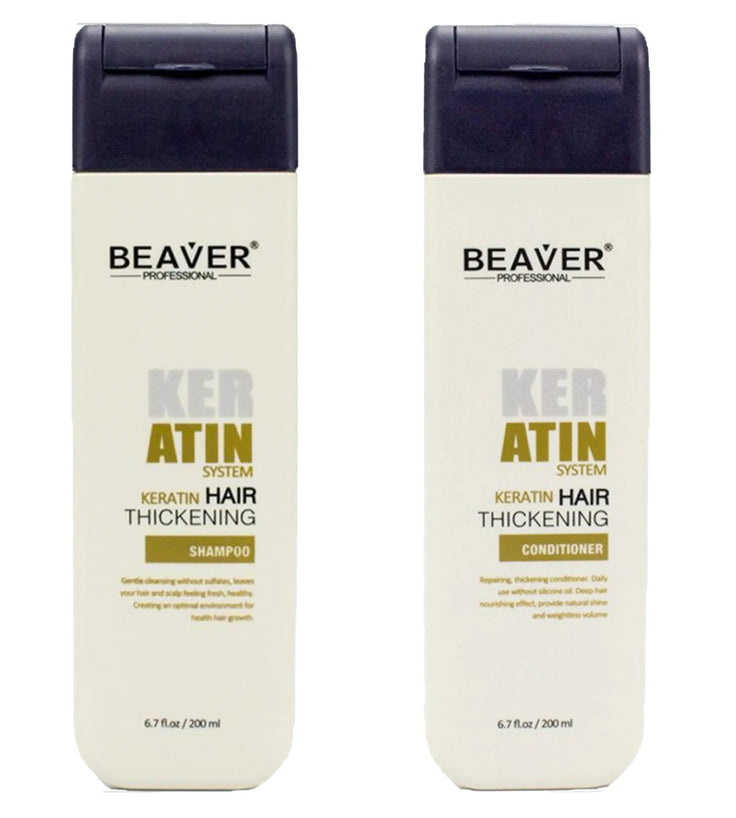 Beaver keratine shampoo + conditioner combinatiepakket