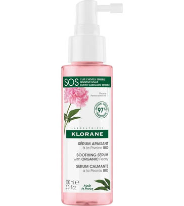 Klorane SOS serum gevoelige hoofdhuid Pioenroos (100 ml)