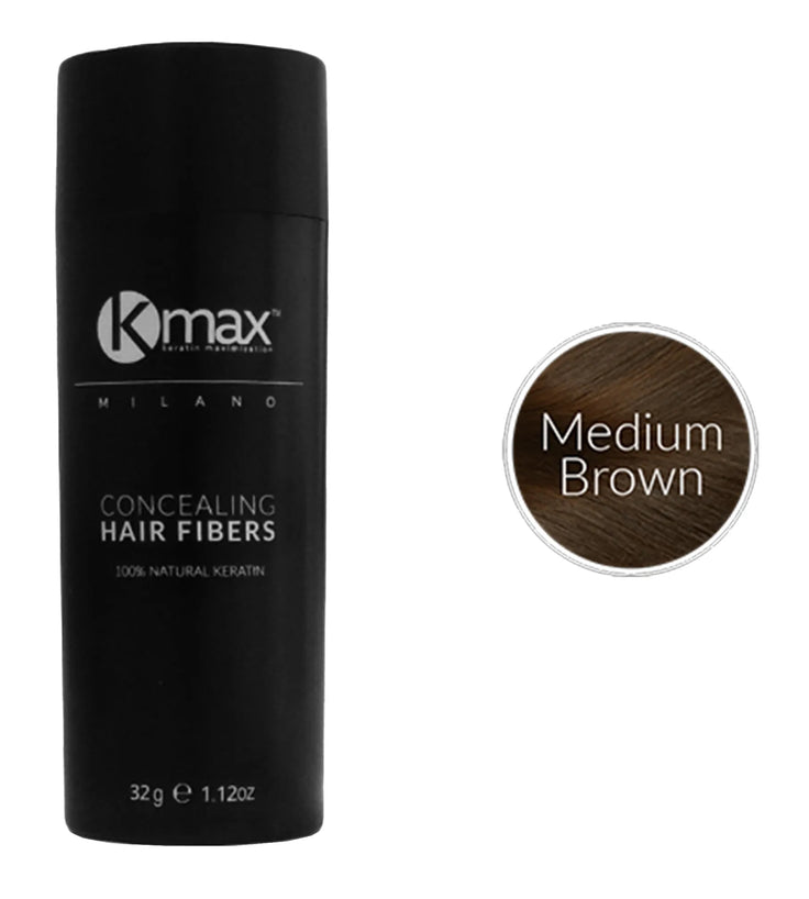 Kmax keratine haarvezels - Medium bruin (32 gr)