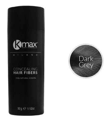 Kmax keratine haarvezels - Donkergrijs (32 gr)