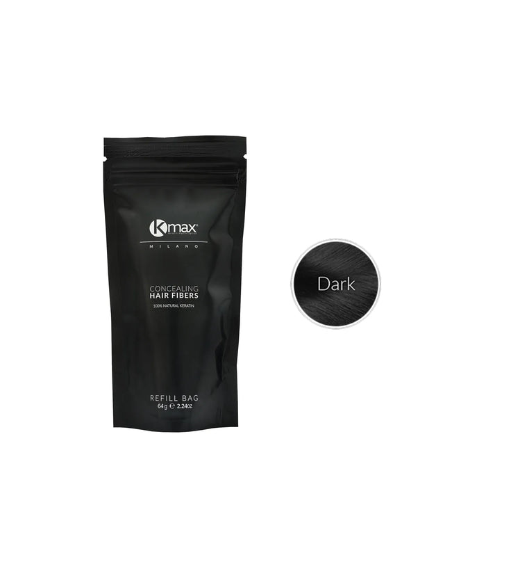 Kmax keratine haarvezels - Zwart (64 gr)
