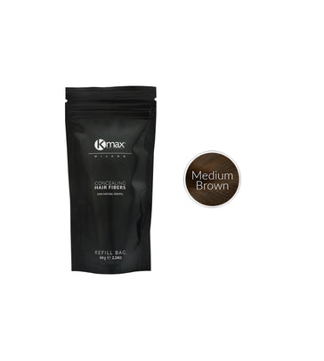 Kmax keratine haarvezels - Medium bruin (64 gr)