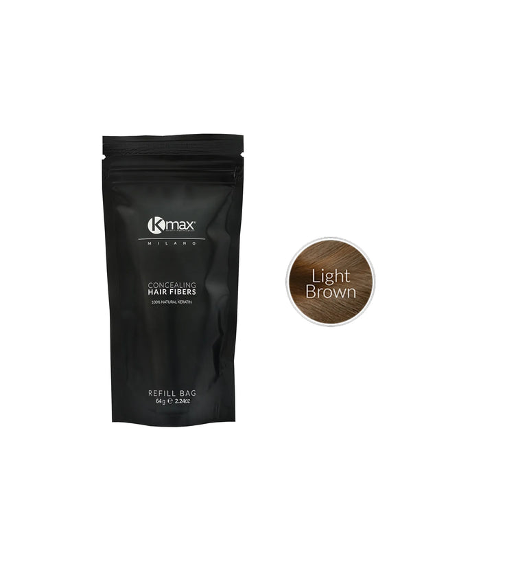 Kmax keratine haarvezels - Lichtbruin (64 gr)
