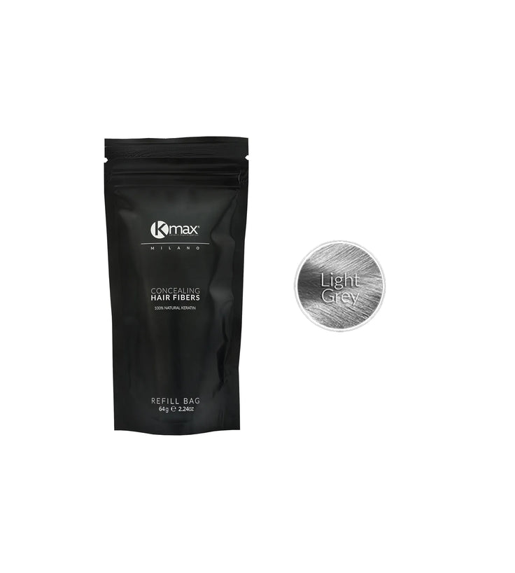 Kmax keratine haarvezels - Lichtgrijs (64 gr)