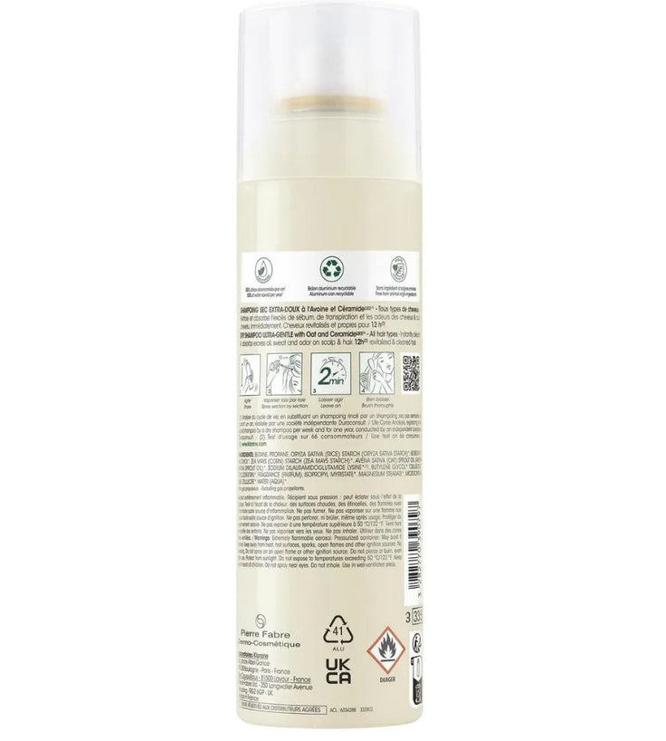 Klorane droogshampoo alle haartypes Havermelk (150 ml)