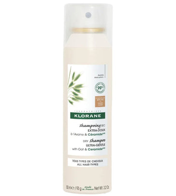 Klorane droogshampoo alle haartypes Havermelk - donker haar (150 ml) Klorane droogshampoo alle haartypes Havermelk - donker haar (150 ml)