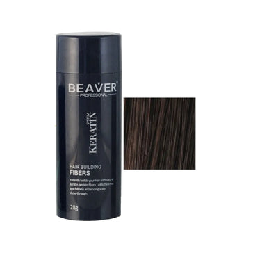 Beaver keratine haarvezels - Donkerbruin (28 gr)