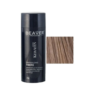 Beaver keratine haarvezels - Lichtbruin (28 gr)