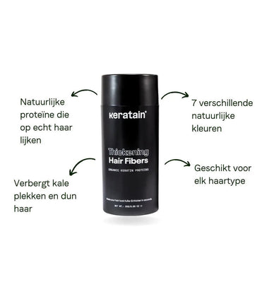 Keratain haarvezels (25 gr) Keratain haarvezels (25 gr)