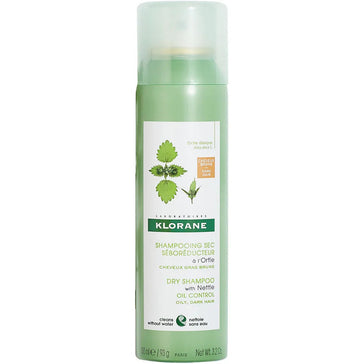 Klorane droogshampoo vet haar Brandnetel - donker haar (150 ml)