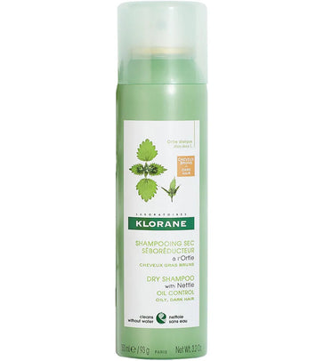 Klorane droogshampoo vet haar Brandnetel - donker haar (150 ml)