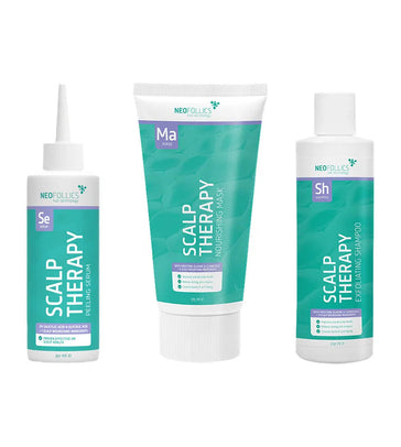 Behandeling seborroïsch eczeem hoofdhuid Neofollics scalp therapy pakket