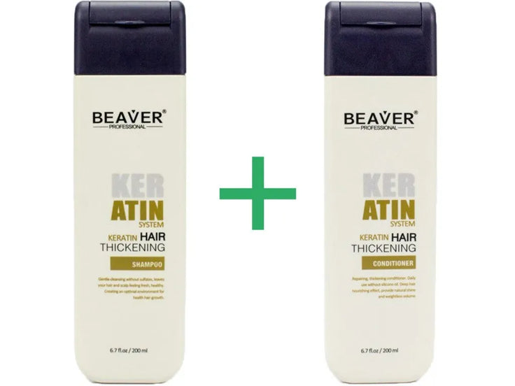 Beaver keratine shampoo (200 ml) + conditioner (200 ml)