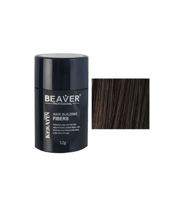 Beaver keratine haarvezels - Donkerbruin (12 gr)