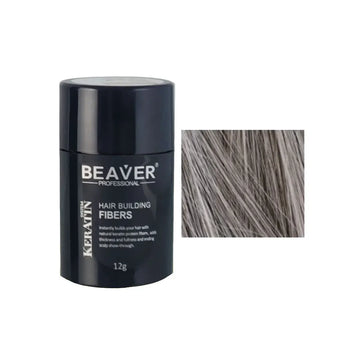 Beaver keratine haarvezels - Grijs (12 gr)
