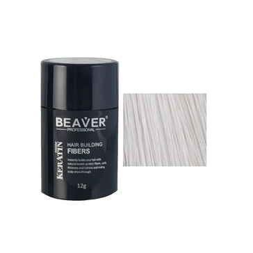 Beaver keratine haarvezels - Wit (12 gr)