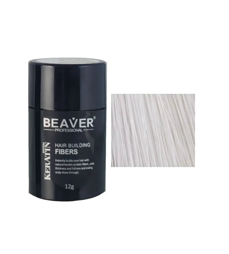 Beaver keratine haarvezels - Wit (12 gr)