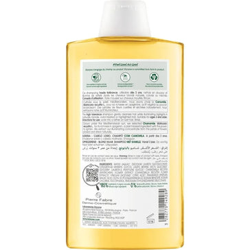 Klorane shampoo for blonde highlights Chamomile (400 ml)