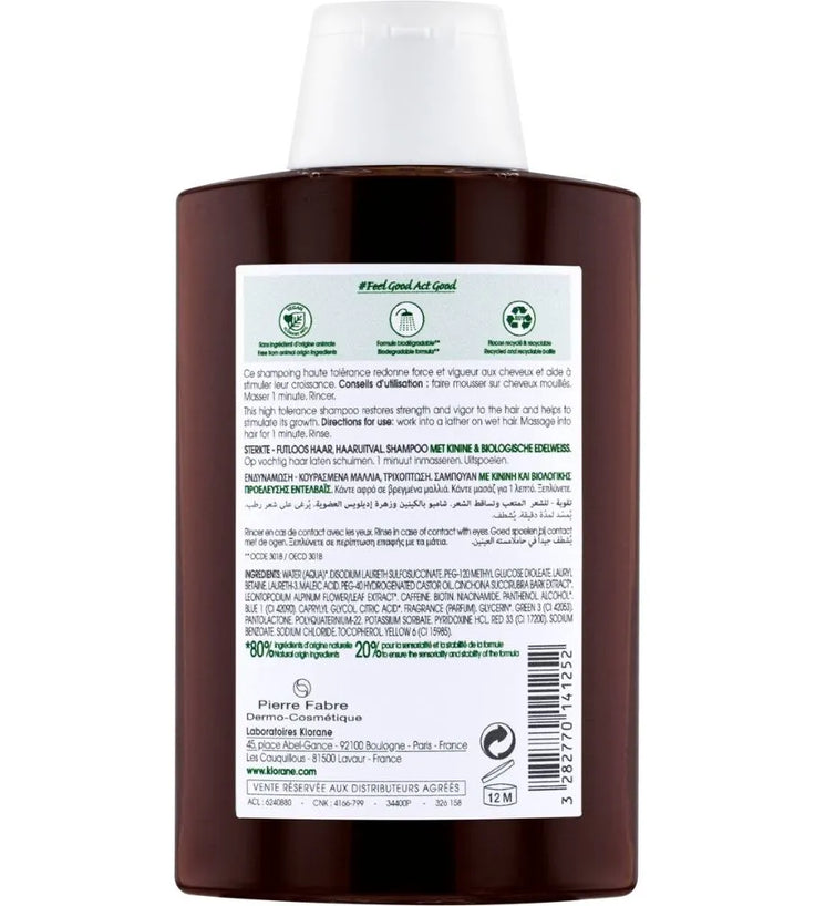 Klorane anti-hair loss shampoo Quinine/Edelweiss (200 ml)