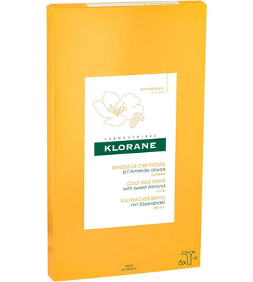 Klorane cold wax strips hair removal - legs