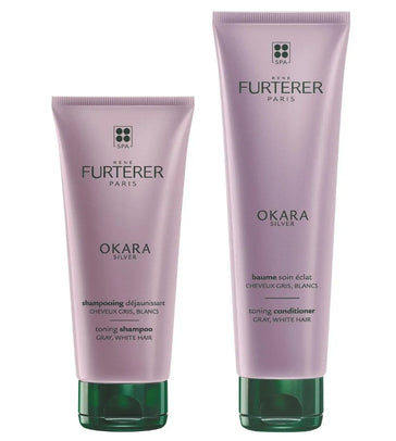 René Furterer Okara Silver silver shampoo + conditioner