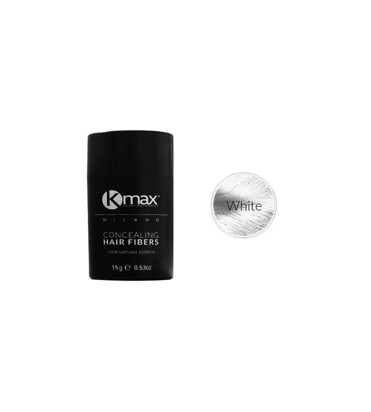 Kmax keratine haarvezels - Wit (15 gr)