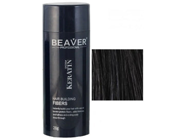 Beaver keratine haarvezels - Zwart (28 gr)