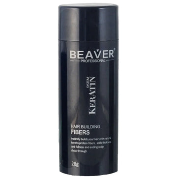Beaver hair fibers to camouflage hair loss