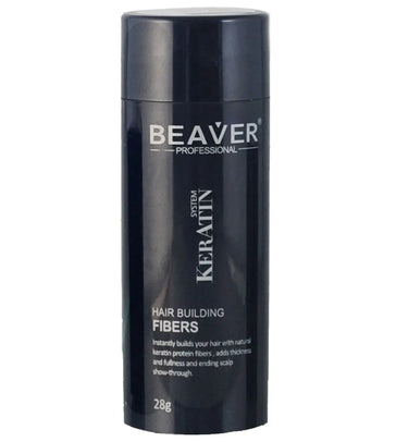 Beaver hair fibers to camouflage hair loss