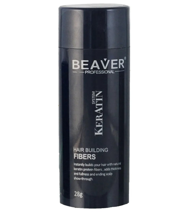 Beaver hair fibers to camouflage hair loss
